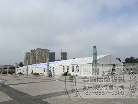 河南卫视大象集市社旗站20米跨度篷房搭